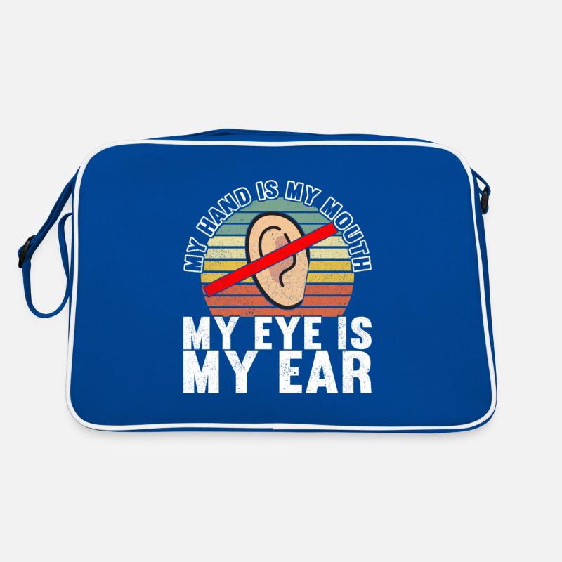 Taub Taubstumm Deaf Retro Tasche