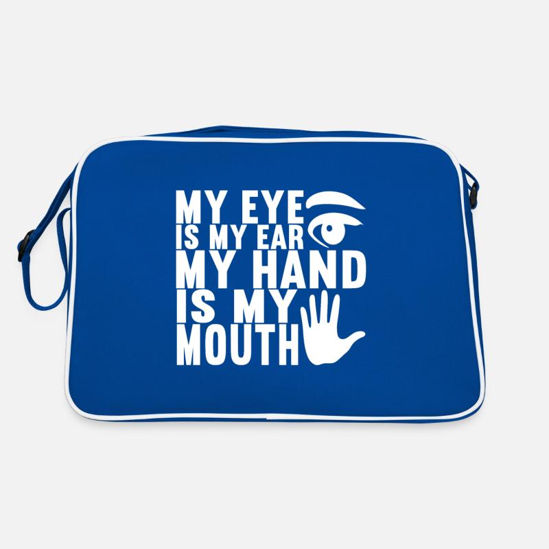 Taub Taubstumm Deaf Retro Tasche