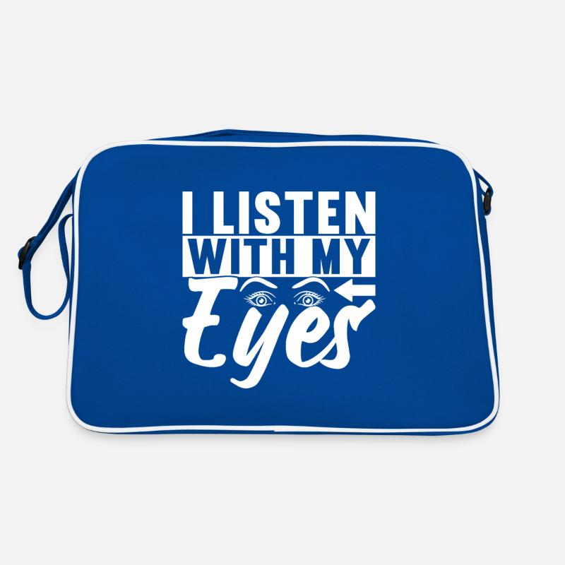 Taub Taubstumm Deaf Retro Tasche