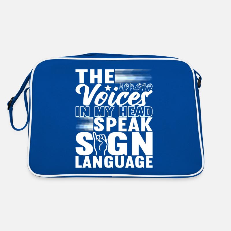 Taub Taubstumm Deaf Retro Tasche