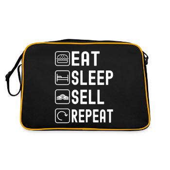 Real estate marker Markler Immobilien - Retro Bag - black/gold - Back