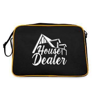 Real estate marker Markler Immobilien - Retro Bag - black/gold - Back