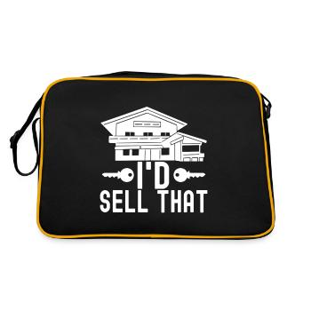 Real estate marker Markler Immobilien - Retro Bag - black/gold - Back