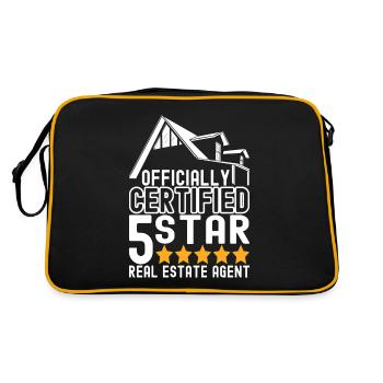 Real estate marker Markler Immobilien - Retro Bag - black/gold - Back