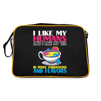 LQBTQ pansexuel - Sac Retro - noir/or - Dos