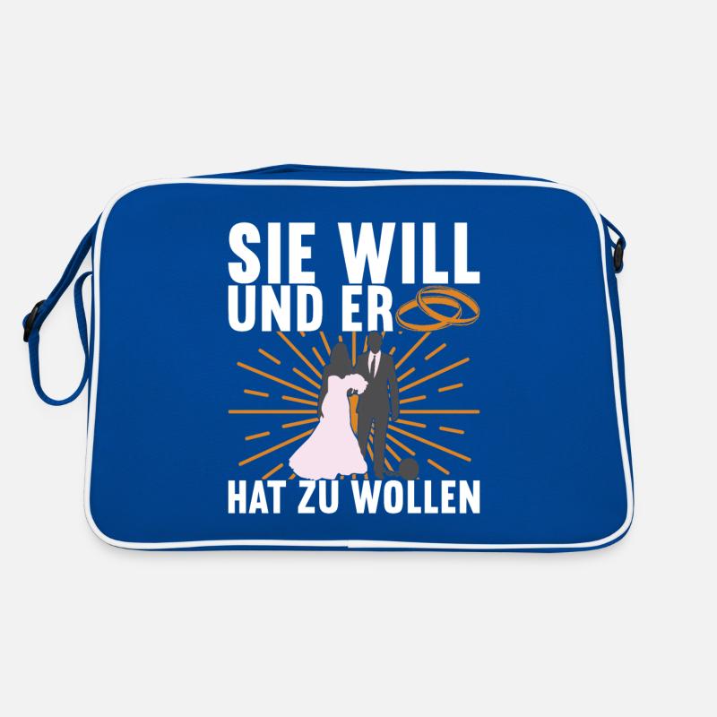 Junggesellenabschied Junggeselle Polterabend Retro Tasche