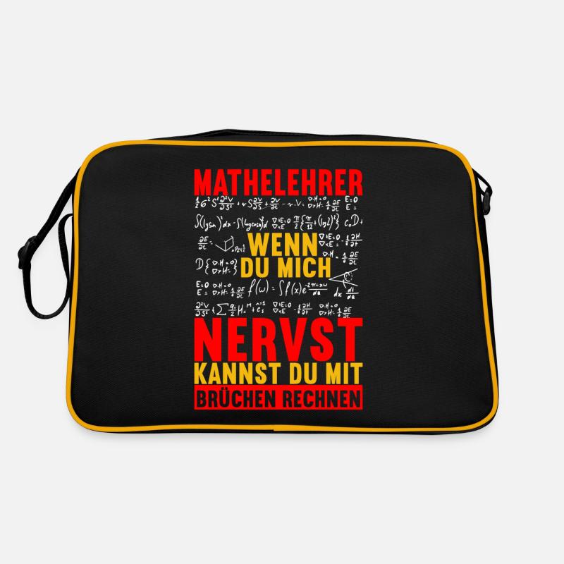 Mathe Mathelehrer Retro Tasche