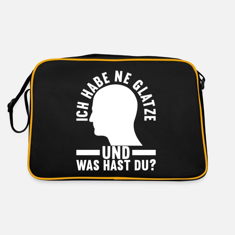 Glatze Glatzkopf Retro Tasche