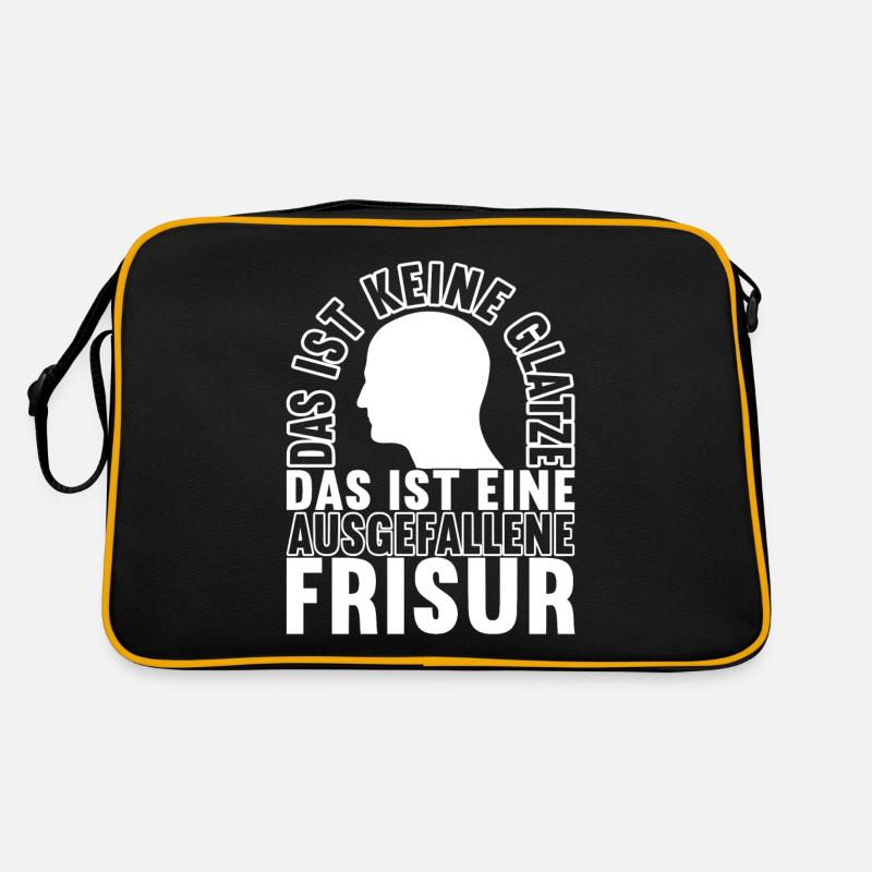 Glatze Glatzkopf Retro Tasche