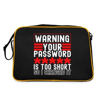 Programmer Cyber Security - Retro Bag - black/gold - Back