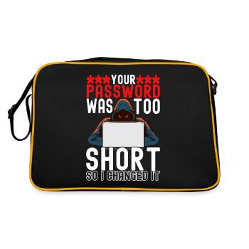 Programmer Cyber Security - Retro Bag - black/gold - Back