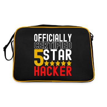 Programmer Cyber Security - Retro Bag - black/gold - Back