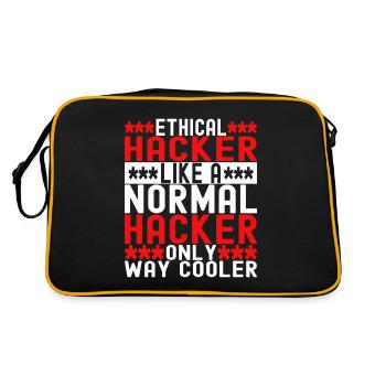 Programmer Cyber Security - Retro Bag - black/gold - Back