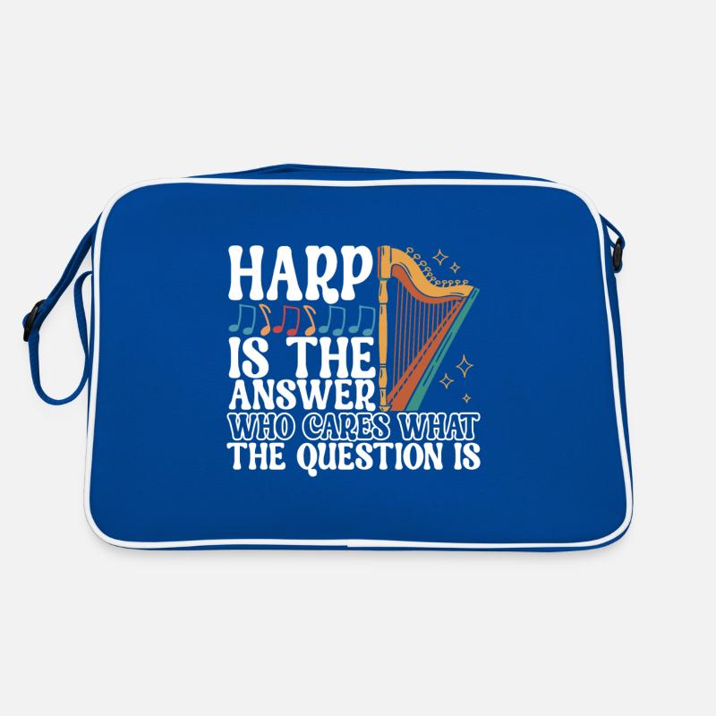 Harfe Harfenspieler Retro Tasche