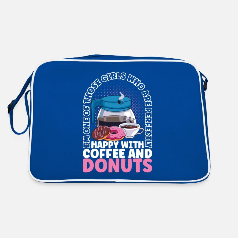 Kaffee Donuts Retro Tasche