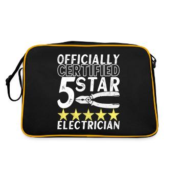 Electrician Electronics Technician - Retro Bag - black/gold - Back