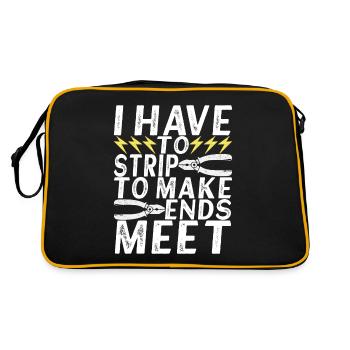 Electrician Electronics Technician - Retro Bag - black/gold - Back