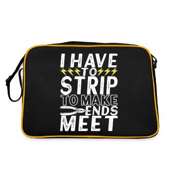 Electrician Electronics Technician - Retro Bag - black/gold - Back