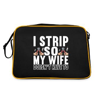 Electrician Electronics Technician - Retro Bag - black/gold - Back