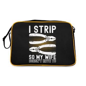 Electrician Electronics Technician - Retro Bag - black/gold - Back