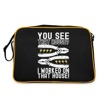 Electrician Electronics Technician - Retro Bag - black/gold - Back