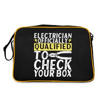 Electrician Electronics Technician - Retro Bag - black/gold - Back