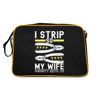 Electrician Electronics Technician - Retro Bag - black/gold - Back