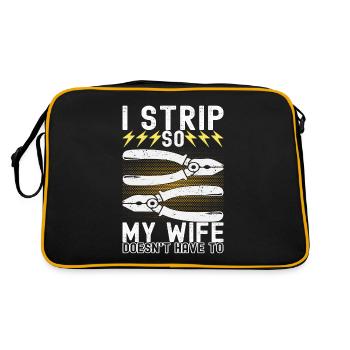 Electrician Electronics Technician - Retro Bag - black/gold - Back