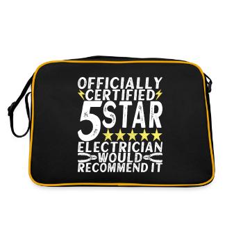 Electrician Electronics Technician - Retro Bag - black/gold - Back