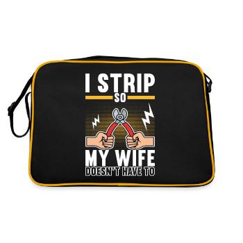 Electrician Electronics Technician - Retro Bag - black/gold - Back