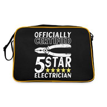 Electrician Electronics Technician - Retro Bag - black/gold - Back
