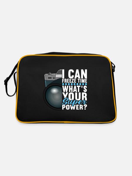 Fotograf Photografie - Retro Tasche - Schwarz/Gold
