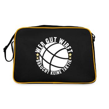 Boule Boulespieler - Retro Tasche - Schwarz/Gold - Hinten