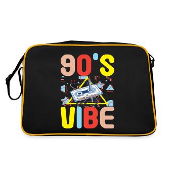 90s 90s 90s Party - Retro Bag - black/gold - Back