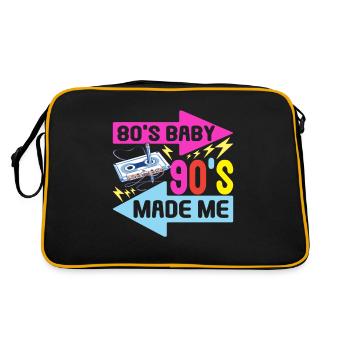 90s 90s 90s Party - Retro Bag - black/gold - Back