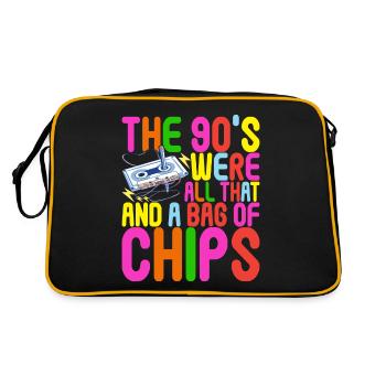 90s 90s 90s Party - Retro Bag - black/gold - Back