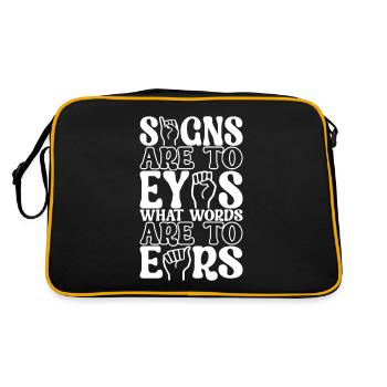 Sourds sourds muets sourds - Sac Retro - noir/or - Dos