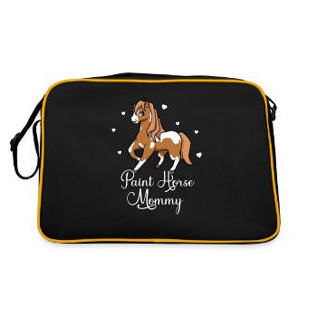 Amoureux des chevaux - Paint Horse Mommy - Sac Retro - noir/or - Dos