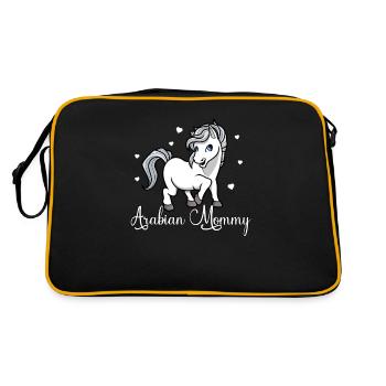 Horse lovers - Arabian Mommy - Retro Bag - black/gold - Back