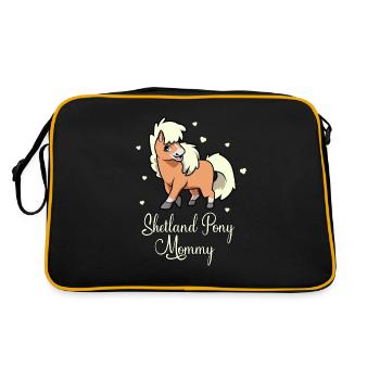 Amateurs de chevaux - Shetland Pony Mommy - Sac Retro - noir/or - Dos