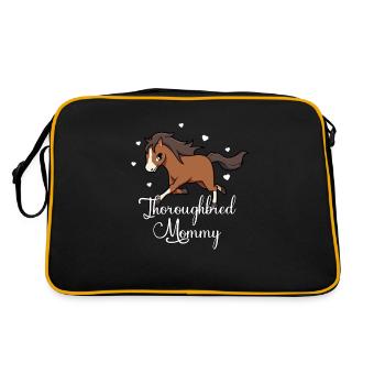 Amoureux des chevaux - Mommy pur-sang - Sac Retro - noir/or - Dos