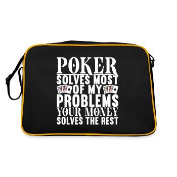 Poker Poker Player Casino - Sac Retro - noir/or - Dos