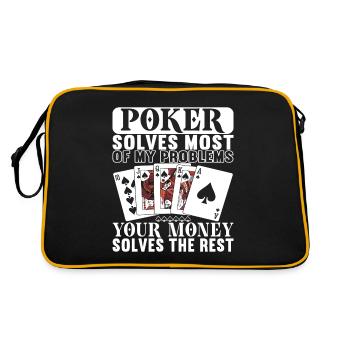 Poker Poker Player Casino - Sac Retro - noir/or - Dos