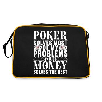 Poker Poker Player Casino - Sac Retro - noir/or - Dos