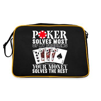 Poker Poker Player Casino - Sac Retro - noir/or - Dos