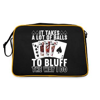 Poker Poker Player Casino - Sac Retro - noir/or - Dos