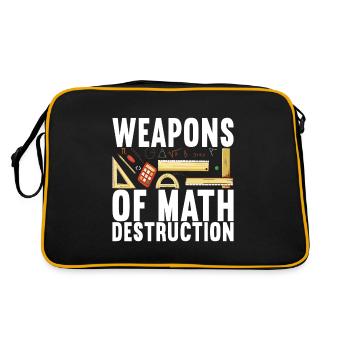 Professeur de mathématiques - Sac Retro - noir/or - Dos