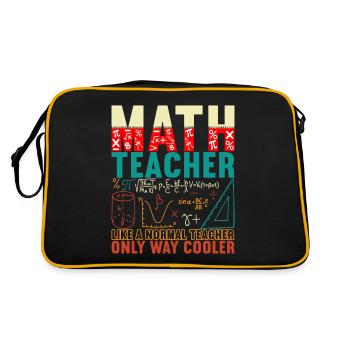 Professeur de mathématiques - Sac Retro - noir/or - Dos