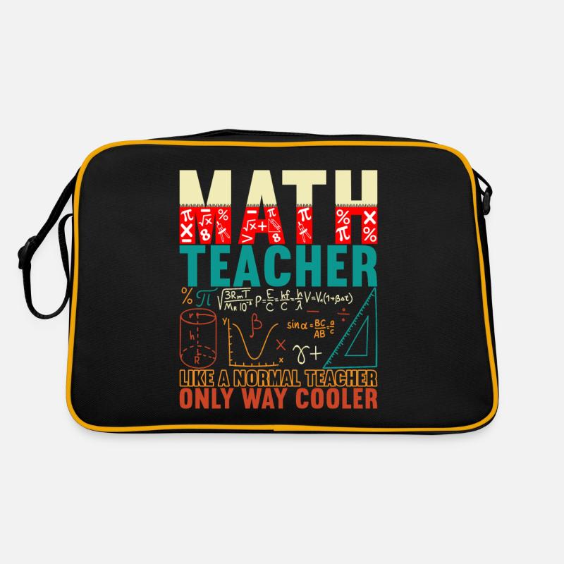 Math Math Teacher Retro Bag