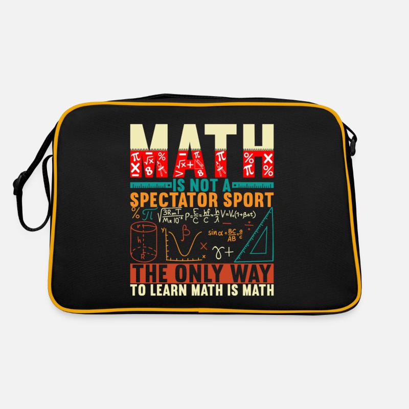 Math Math Teacher Retro Bag